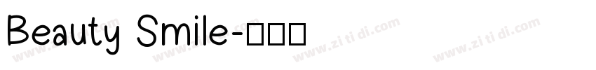 Beauty Smile字体转换